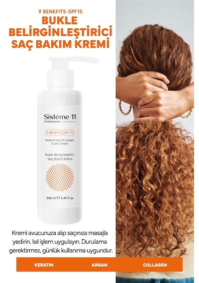 Sistéme 11 Bukle Belirginleştirici & Kıvırcık Saçlara Özel Durulanmayan Saç Bakım Kremi 250 Ml