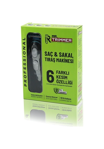Mr.trımmer Mr-055 Rd-055 Saç Ve Sakal Kesme Traş Makinesi 6 Farklı Kesim 2 Kademe Bıçak Ayarı Diğer