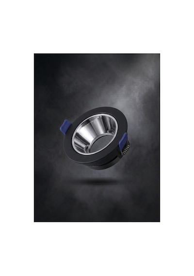 Siyah Yuvarlak Çerçeve Siyah Krom Reflektör Sıva Altı Spot Led Spotlight Metal Gövde Gu10 Duy - 924732541 Diğer