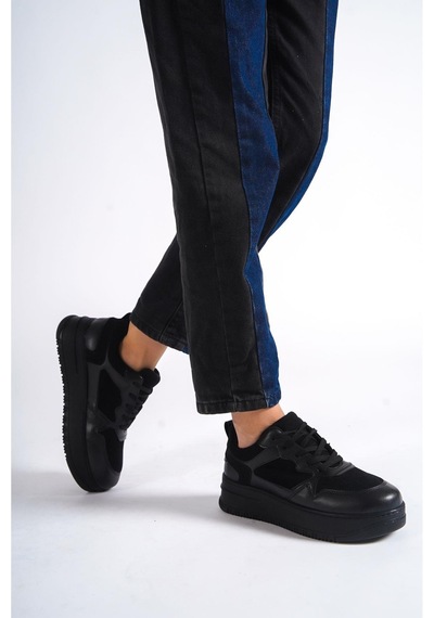 Mubiano Mbnk160-ss Kadın Kalın Taban Siyah/siyah Sneaker & Spor Ayakkabı Siyah/siyah