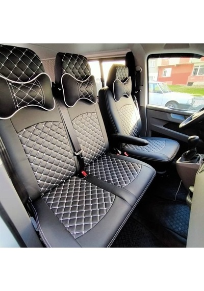 Volkswagen Transporter 5+1 Araca Özel Deri Oto Koltuk Kılıfı (473405931)