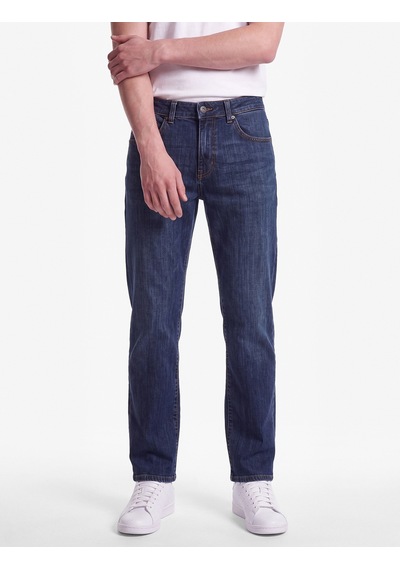 Koton Pamuklu Normal Bel Cepli Straight Fit Jean Pantolon - Mark Jean Koyu İndigo 7wam40147nd