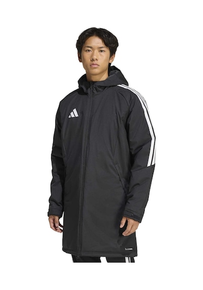 Black/whıte Adidas Erkek Futbol Kaban Tiro26 Parka Jz4108 Siyah