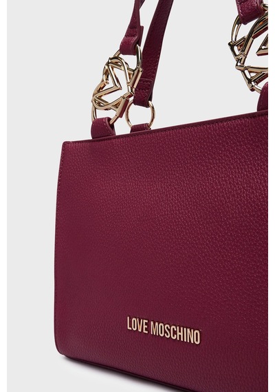 Love Moschino Logolu Çıkarılabilir Askılı Çanta Bayan Çanta Jc4006pp1plb0552 Bordo