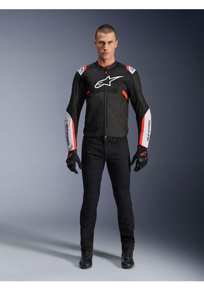Alpinestars T-sps Air V2 Korumalı Motosiklet Montu Siyah Beyaz Kırmızı