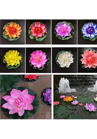 Dekoratif Yapay Lotus Çiçeği Pembe