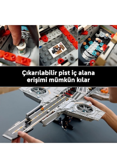 LEGO® ǀ Marvel S.H.I.E.L.D. Helikoptaşır 76354 - Yetişkinler için 6 Minifigür İçeren Koleksiyonluk Model Yapım Seti (3057 Parça)