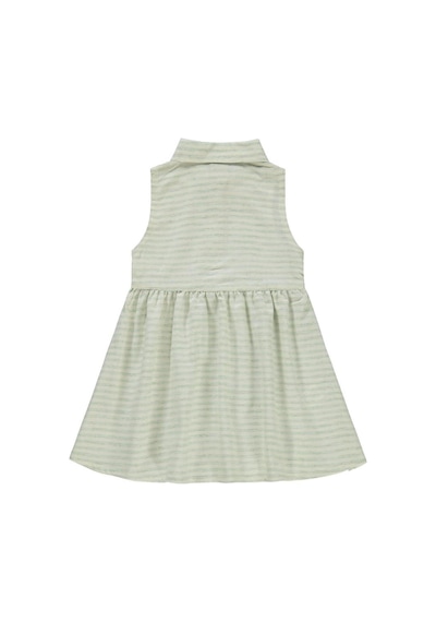 Civil Girls Çizgili 2-5 Yaş Elbise Mint Yeşili