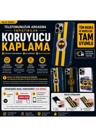 Taraftar Telefon Kaplaması Tüm Modeller Için Sipariş Sonrası Telefon Modelinizi Ve Desen Kodu Iletiniz