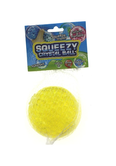 Squishy Stres Topu Sarı Kristal  Slime