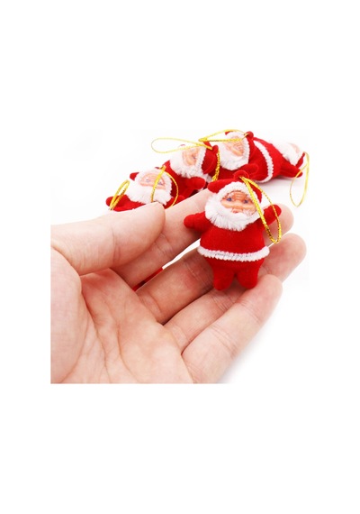 Yılbaşı Çam Ağacı Süsü Noel Baba 6'lı