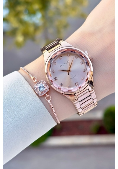 Ferrucci Fcgnct386 Kadın Kol Saati Rose Gold