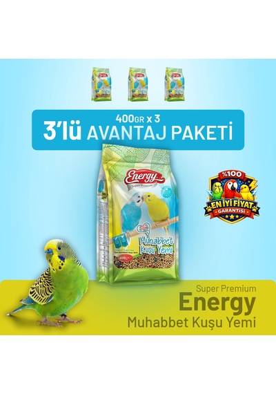 Muhabbet Kuşu Yemi 400 G - 3 Adet