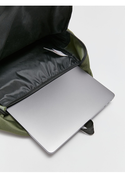 3 Gözlü Okul Sırt Çantası Laptop Bölmeli Sırt Çantası Haki