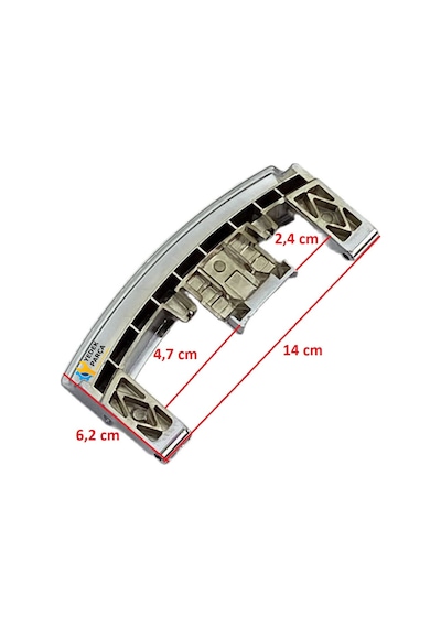 Vestel Uyumlu Cm9710 Çamaşır Makinesi Kapak Mandalı Tutamağı İnox