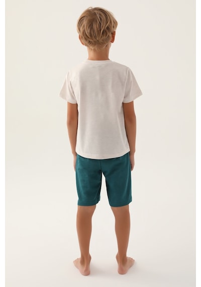 Arnetta Summer Bej Erkek Çocuk Bermuda Takım 5274-42736 Krem Melanj