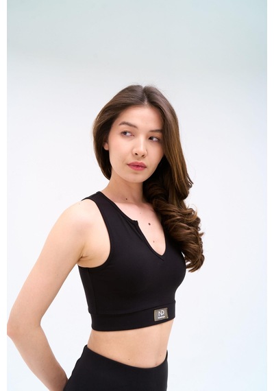 Normal People Romı - Spor Bra Peach Skin Kumaş Siyah