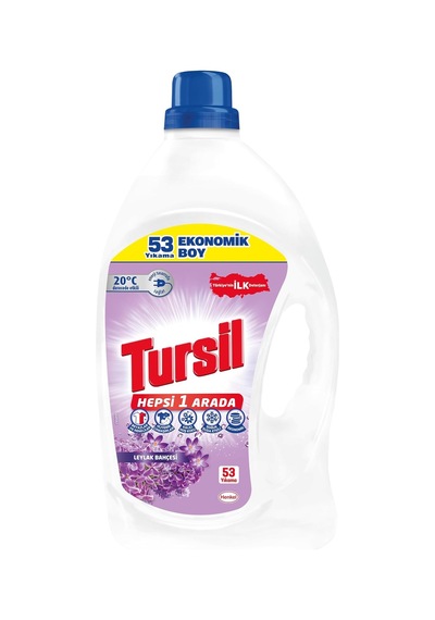 Komple Çözüm Leylak Bahçesi 53 Yıkama Sıvı Çamaşır Deterjanı Ekonomik Boy 1 X 3440 Ml 0.75 LT - 2.5 LT - 12 KG