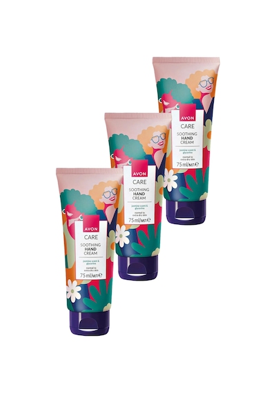 Avon Care Shimmering Gliserin İçeren Yasemin Kokulu El Kremi 3 x 75 ML