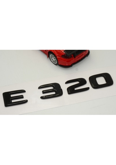 E 320 Bagaj Parlak Siyah ABS 3M 3D Yazı Logo