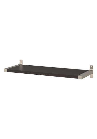 Ikea Bergshult/granhult Duvar Rafı 80x30 Cm Kahverengi - Gümüş