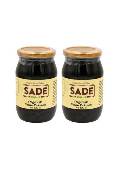 Sade Organik Üzüm Pekmezi 460 Gr 2 Li Paket 460 G