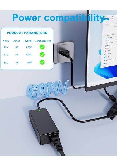 Led Şeritler, Led Işık Şeridi, Tv, Dvd Tv'ler Tft Ekran Monitörü, Nas, Ext İçin 12v 5a 60w Güç
