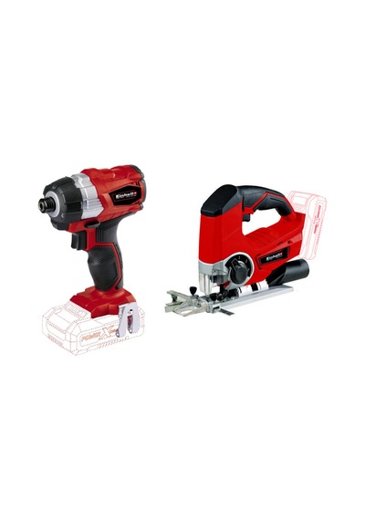 Einhell Plus1 Set TE-CI 18 Li 18V Li-ion Akülü Darbeli Vidalama  + Dekupaj Testere