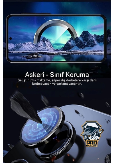 Samsung Uyumlu Galaxy S24 Fe Kamera Koruyucu Temperli Cam Parlak Lens Koruma Eko Cl-07