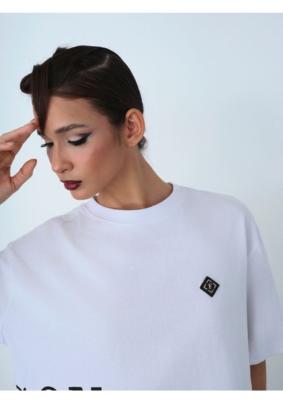 LOFT Oversize Kadın Tshirt K.kol Lf2036859 Q1.v1 Beyaz LOFT Oversize Kadın Tshirt K.kol Lf2036859 Q1.v1 Beyaz