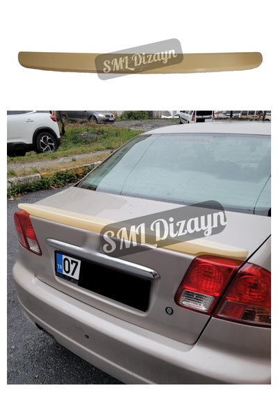 Honda Civic Vtec 2 Spoiler Bagaj Üstü Spoyler Çıta Boyasız
