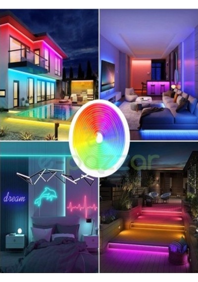 5m 16 Renk 4 Fonksiyonlu Esnek Şerit Neon Led Diğer