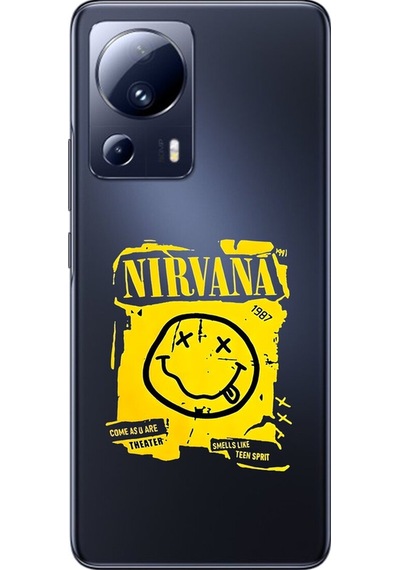 Xiaomi Mi 13 Lite Uyumlu Şeffaf Kılıf Nirvana Tasarımlı