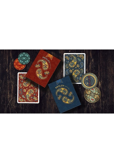 Cartamundi Paisley Poker Red Premium Oyun Kağıdı Limited Edition Koleksiyonluk İskambil Kartları