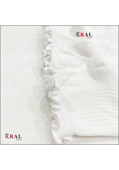 Kral Socks Kadın Bambu Çorap 6 Çift Fırfırlı Patik Kadın Çorap