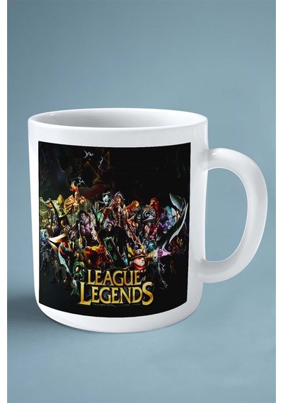 League Of Legends Oyun Baskılı Kupa Bardak Çift Taraflı Baskı Kişiye Özel Model 32 Çok Renkli