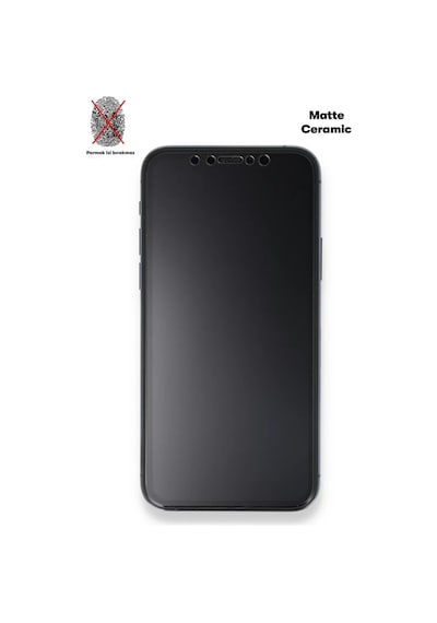 Newface Apple Apple iPhone Uyumlu  7 Plus Mat Seramik Nano Ekran Koruyucu - Beyaz
