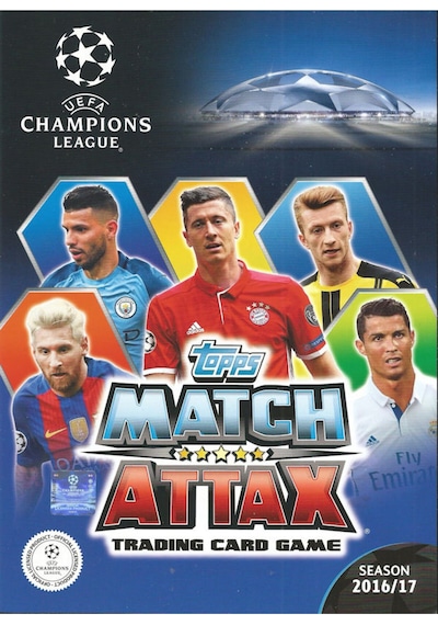 4 Paket 24 Kart Uefa Şampiyonlar Ligi 16/17 Match Attax Futbolcu Kartları