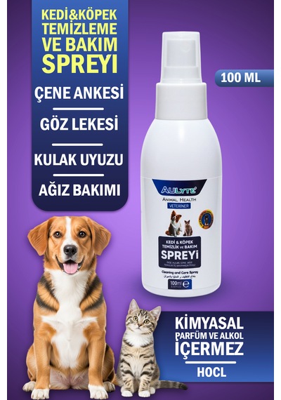 Kedi Köpek Göz, Kulak, Çene, Ağız Bakım Spreyi 100 Ml
