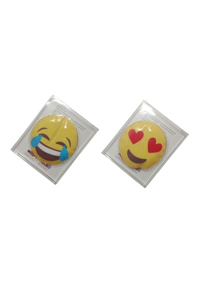 Sia Emoji Şekilli El Isıtıcı Sıcak Su Torbası Pvc 9 Cm 2 Adet