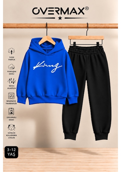 Overmax Italik King Baskılı Kapüşonlu Sweatshirt Eşofman Takımı 3-12 Yaş Saks Mavi Üst-siyah Alt - 923241758 Saks Mavi Üst-siyah Alt Overmax Italik King Baskılı Kapüşonlu Sweatshirt Eşofman Takımı 3-12 Yaş Saks Mavi Üst-siyah Alt - 923241758 Saks Mavi Üst-siyah Alt