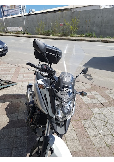 16-20 Honda Nc 750X Uzun Ön Cam Şeffaf 56cm 4mm Zeus Nc750