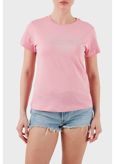 Guess Bayan T Shirt V5gı10 K9rm1 Pspk Pembe Pembe