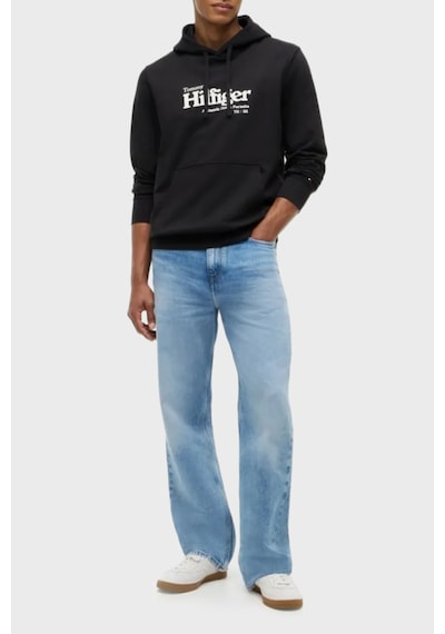 Tommy Hilfiger Pamuklu Regular Fit Kapüşonlu Sweat Erkek Sweat Mw0mw43223 Bds Siyah