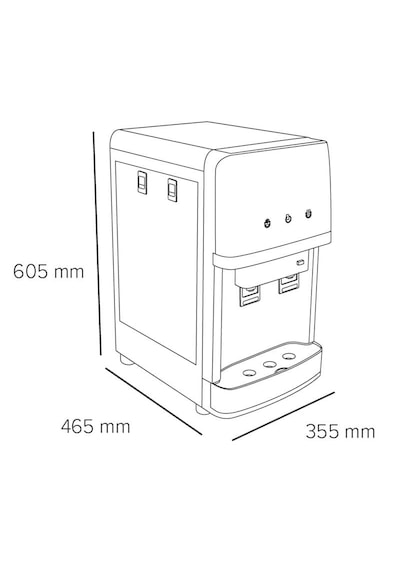Mini Masaüstü Sıcak-soğuk Arıtmalı Su Sebili Pompalı Cs07 Mini 10" 10"