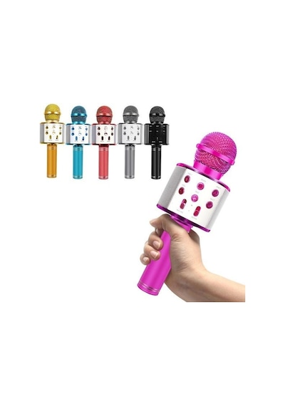 Kablosuz Mikrofon Profesyonel Kondenser Karaoke Mikrofon Bluetooth Standı Radyo Mikrofon Kayıt Stüdyosu