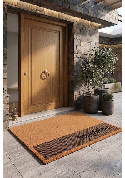Villadia Home Textile Kapı Önü Paspası Kaymaz Taban Dekoratif Paspas Ev Giriş Antre İç Ve Dış Mekan Paspası 45x70 Cm 26ypycoco