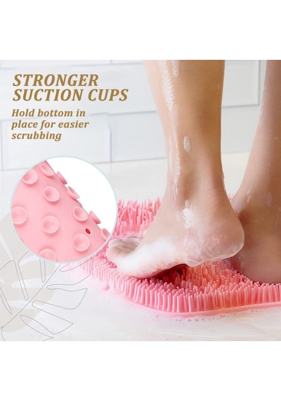 Banyo Matı Duş Masaj Matı Banyo Paspası Seti Vantuzlu Ayak Sırt