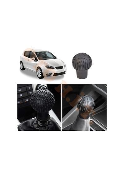 Seat İbiza 2009-2016 Manuel Uyumlu Vites Kılıfı Masajlı Mat Siyah