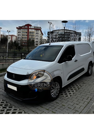 Peugeot Rifter 2018-2024 Uyumlu H Lip Esnek Ön Lip 2 Parça Karlık Ön Ek Tampon Altı Dil